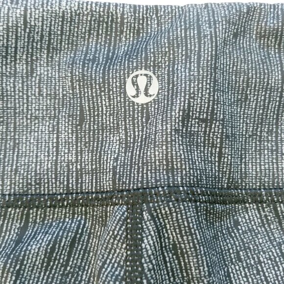 Lululemon Wunder Under Crop Leggings 4 Full On Luxtreme Burlap Black Dune Active - Picture 5 of 10